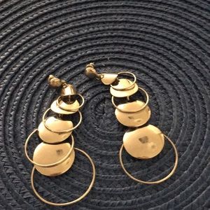 Crazy retro silver earings